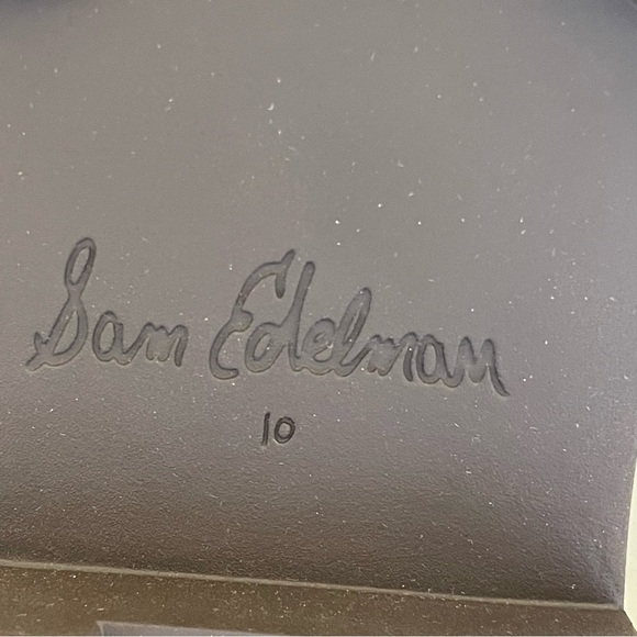 SAM EDELMAN Laurs Lug Sole Loafer Chestnut Shiny Size 10 NWOT - Picture 12 of 13